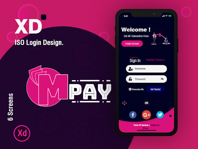 modern mobile app and web uiux design and prototype