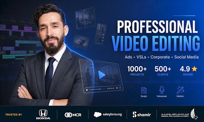 produce professional marketing videos, ads, reels and vsls