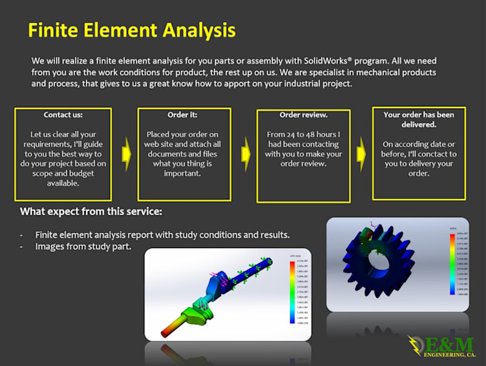 Do finite element analysis for mechanical parts by Ender_m | Fiverr