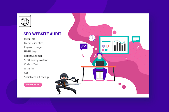 create SEO audit report with long term action plan to execute