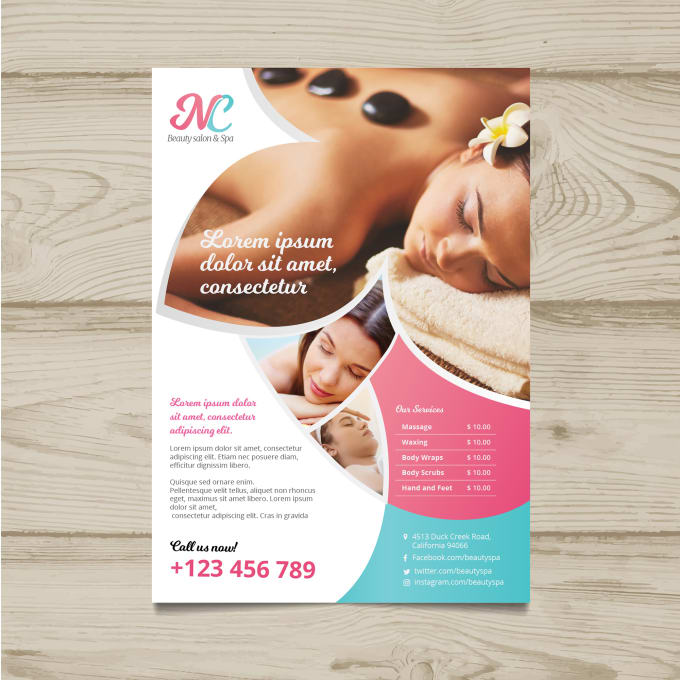 Design Beauty Spa Fashion Brand A4 A5 Flyer Size In 12hrs By Atifkhan888