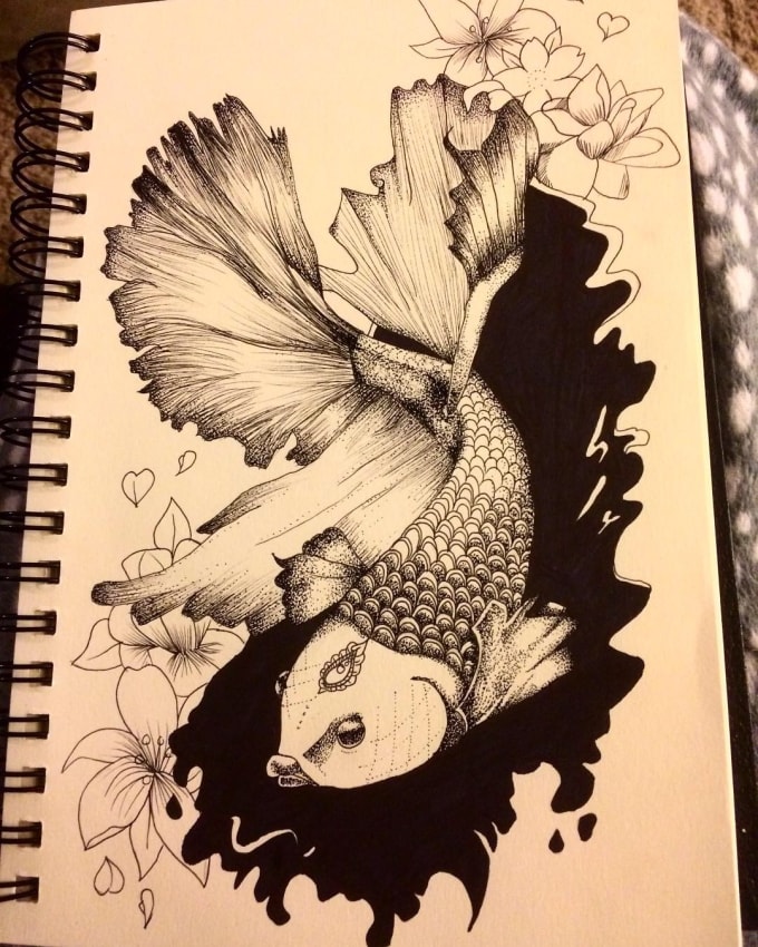 Create Ink And Pen Artworks By Monaimee14
