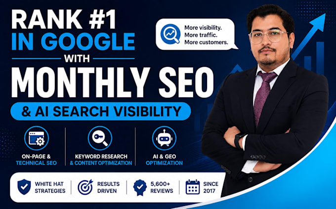 grow your google rankings with monthly SEO and ai visibility
