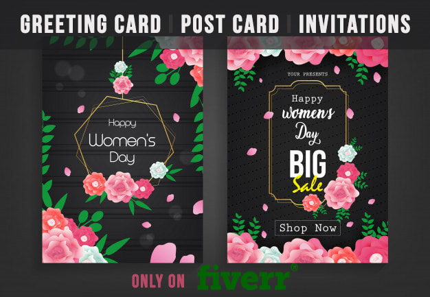 design a illustrated greeting card, post card or invitation