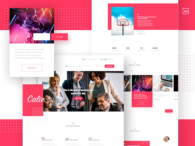 design a landing page