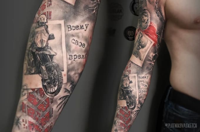 Tattoo Sleeve Cycling Tattoos Designs Tattoo Generator Mountain