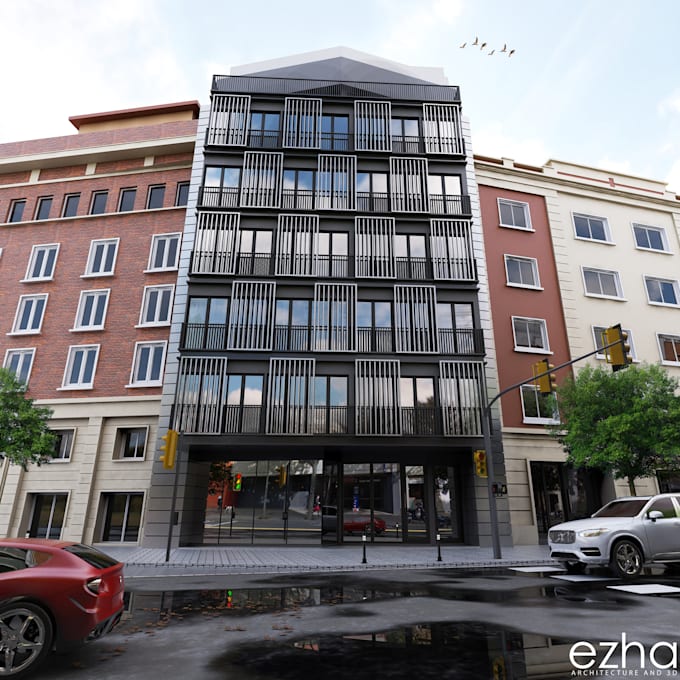 design super realistic exterior 3d rendering