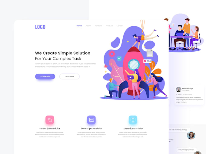 Create modern web ui ux design by Suhin_007 | Fiverr