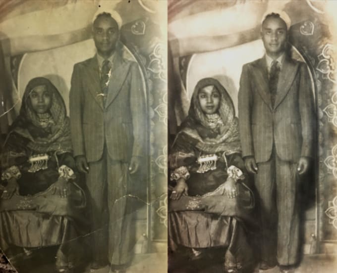 Restore An Old Photo Using Adobe Photoshop By Hindghazzawi
