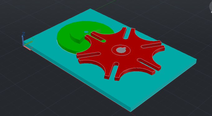 Create Simple Cad 2d And 3d Drawings For U By Ahmedaslam26
