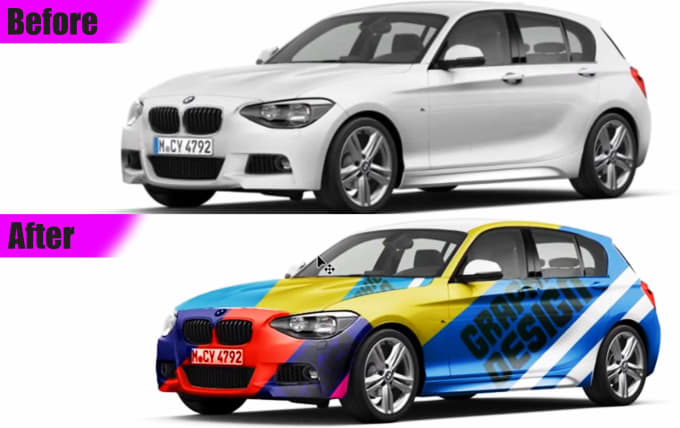 Make Car Wrap With Your Logo Text Or Photo By Illustro9