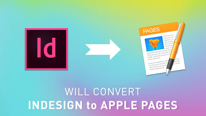 convert indesign to pages