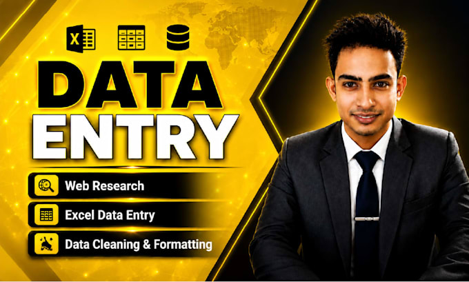 do accurate data entry, excel, web research, copy paste and data cleaning