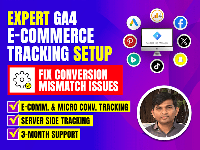 setup google analytics 4, ga4 ecommerce tracking, ga4 server side tracking, GTM