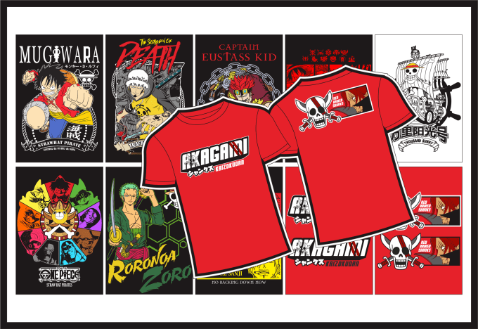 Deliver 10 One Piece Comic Shirt Designs By Blinx1191 Fiverr