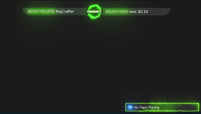 make a stream overlay or transition scene