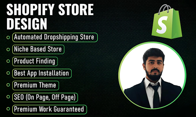 build a shopify dropshipping or niche based shopify store