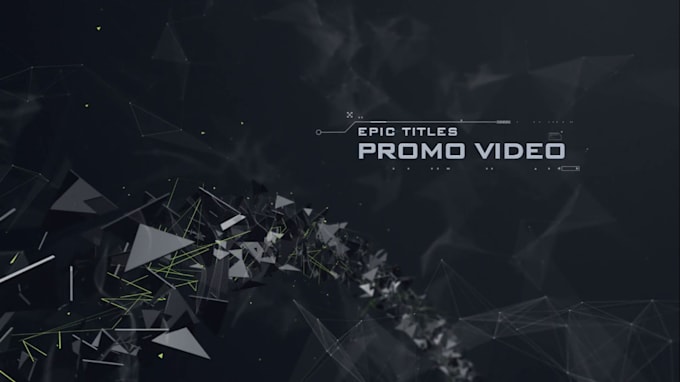 create amazing titles promo video