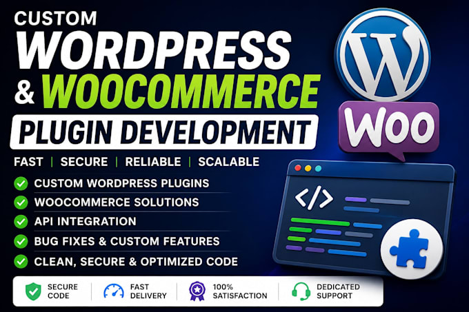 create and customize wordpress, woocommerce plugin and theme