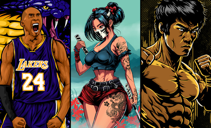 create custom tshirt design within 24 hrs