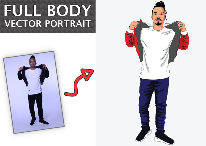 Create a vector portrait cartoon caricature for you by Rjonfive | Fiverr