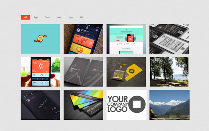 design best category portfolio gallery in wordpress website