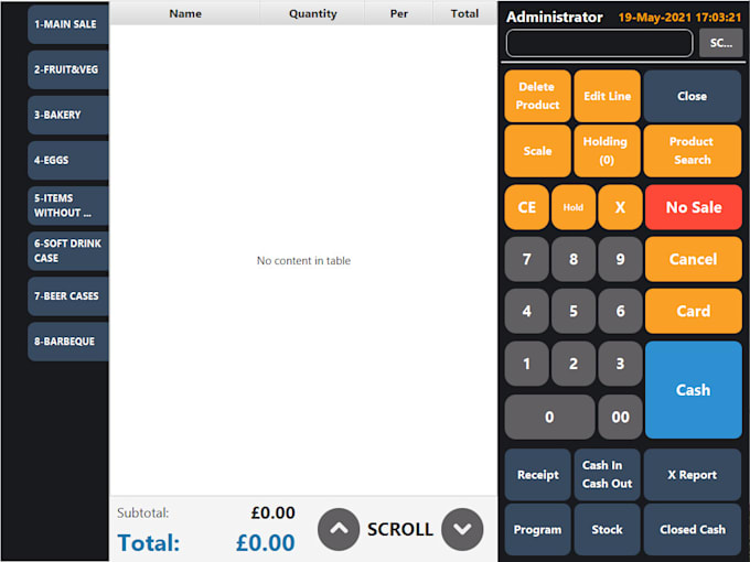 change your unicenta sale screen to an attractive responsive UI