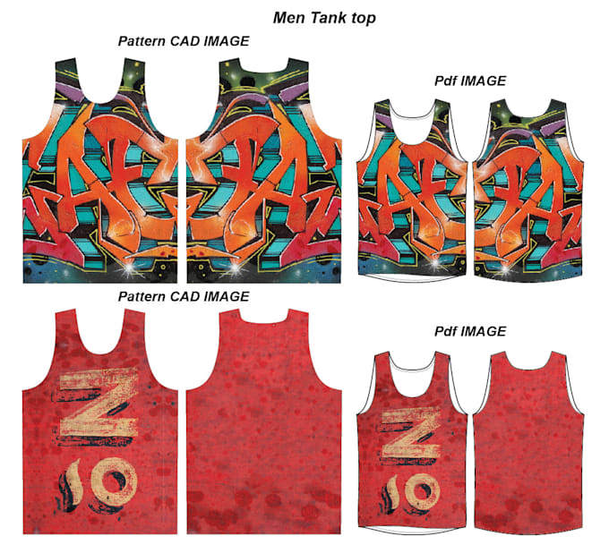Sublimation mock up designing for fashion tanktop by Junaidbutt500