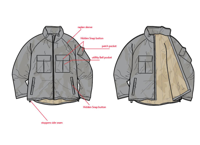 Make a flat sketch technical drawing cad of your garments by ...