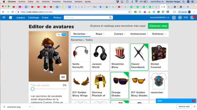 Draw Your Roblox Character By Nicovargas2008 Fiverr - roblox classic swordpack