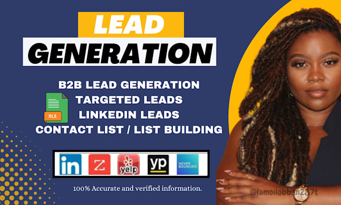 do b2b lead generation, web research and email list building