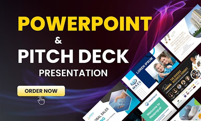 design modern powerpoint presentation and google slide
