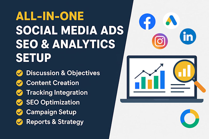run facebook, instagram, linkedin, and google ads camapigns with tracking