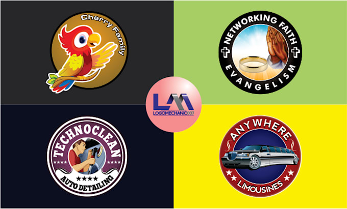 design a badge, vintage, retro and circle logo