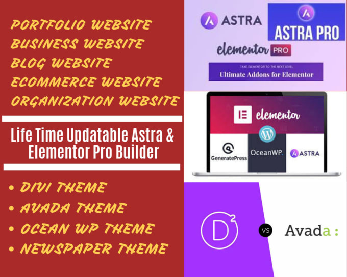 create wordpress website or business website within 12 hours