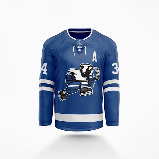 do animated hockey jersey mockup
