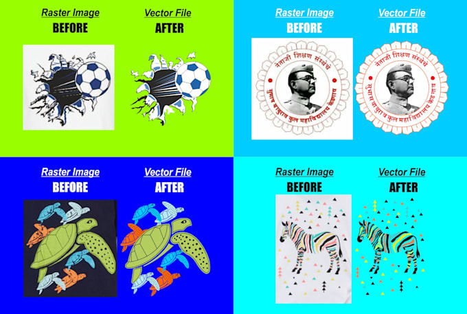vector trace or redraw your image in vector format
