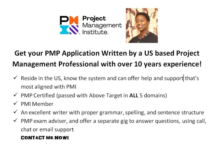 examples of pmp application descriptions
