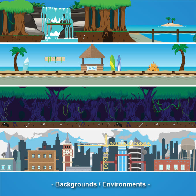 Create 2d Vector Game Art By Faycreststudios