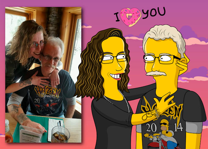 Turn Your Portrait In The Simpsons Style By Amalashh Fiverr