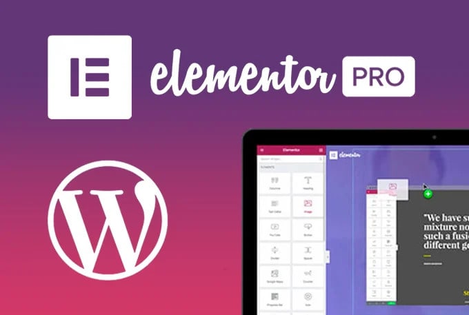 create a website with elementor pro and graphics contents