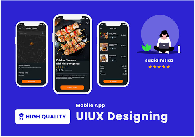 do uiux for the app in adobe xd and figma