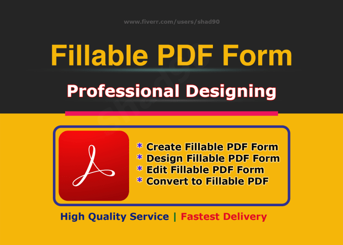 Hire a freelancer to create fillable pdf form or design fillable pdf