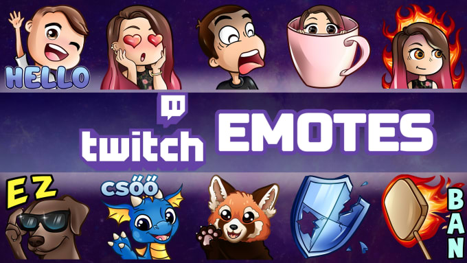 Make Twitch Emotes And Sub Cheer Badges By us Emote Fiverr Make Twitch Emotes And Sub Cheer Badges By us Emote Fiverr