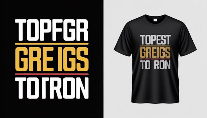 create custom typography t shirt design with unique style
