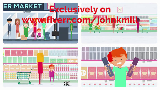 create custom 2d animated sales explainer video