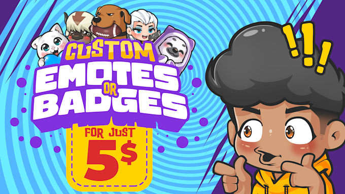 draw streamers unique and personalized emotes and badges