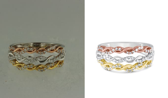 do high quality jewelry images retouch in photoshop