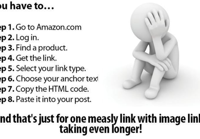 install the easyazon wordpress plugin for forming amazon links