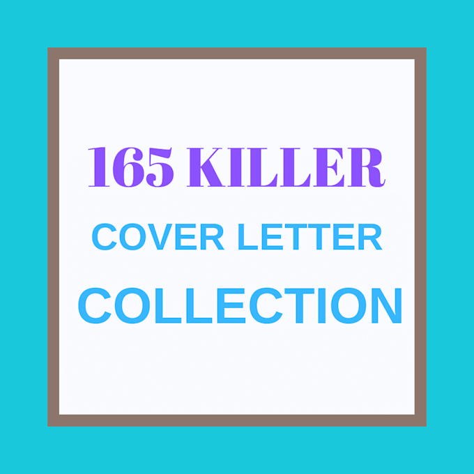 give 165 professional editable cover letter